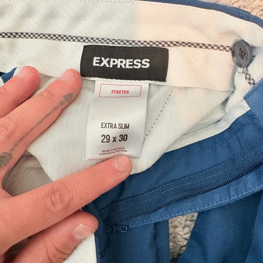 Express Men's Teal Dress Jacket and Pants - Picture 4 of 4